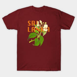 Sri Lanka Botanical Illustration T-Shirt